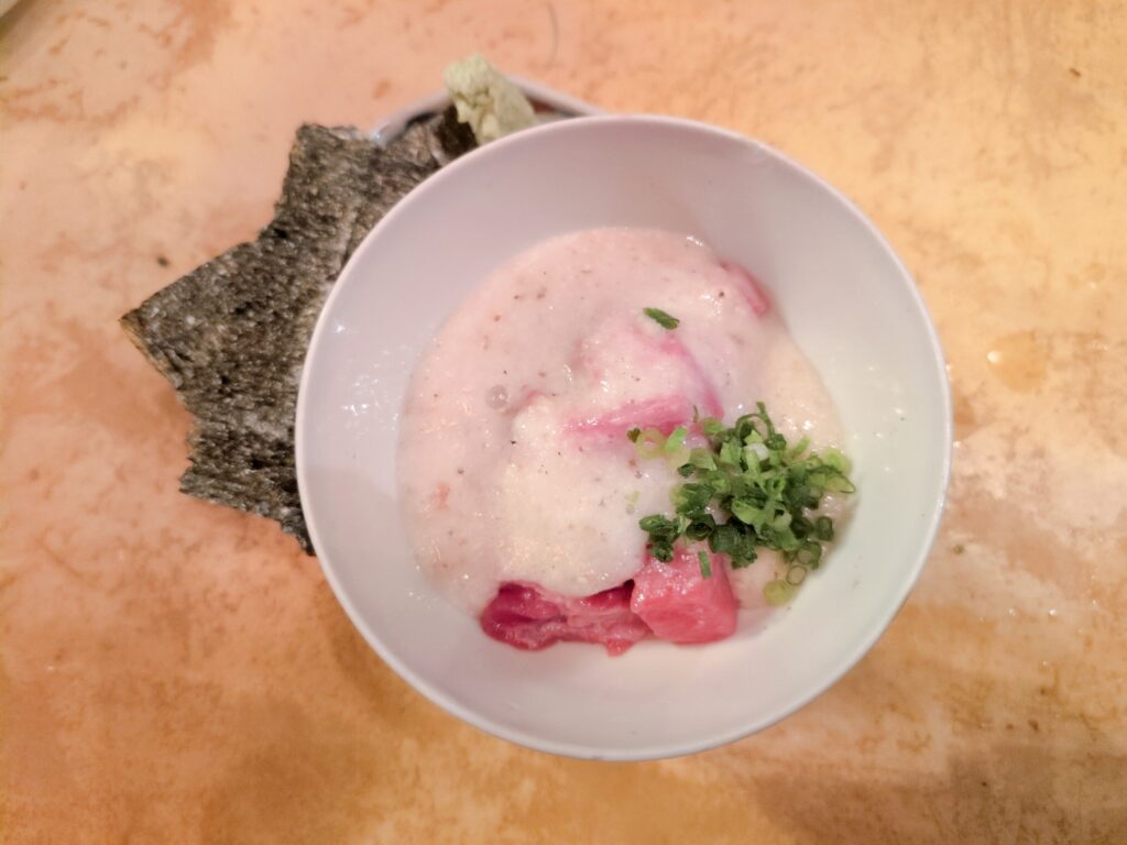 18キッドの自然薯マグロ手巻き