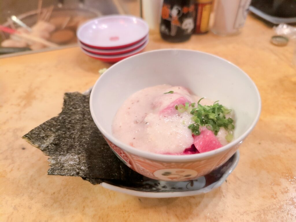 18キッドの自然薯マグロ手巻き