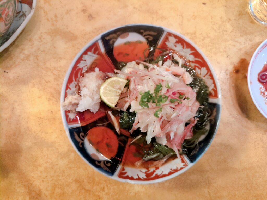 18キッドの貝ポン酢