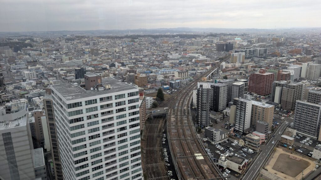 仙台結界編の冒頭｜AER展望台からの俯瞰