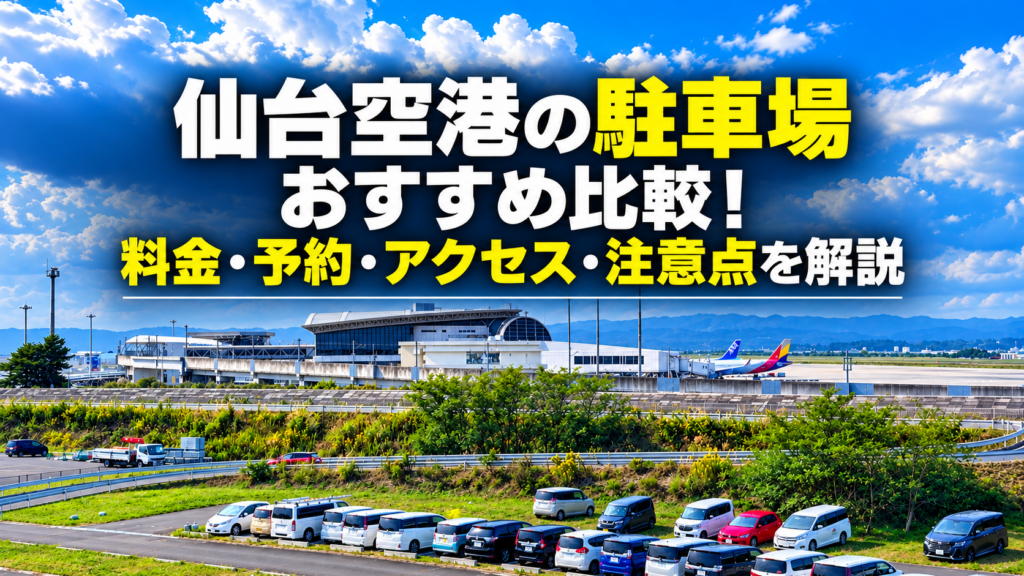 仙台空港の駐車場おすすめ比較！料金・予約・アクセス・注意点を解説